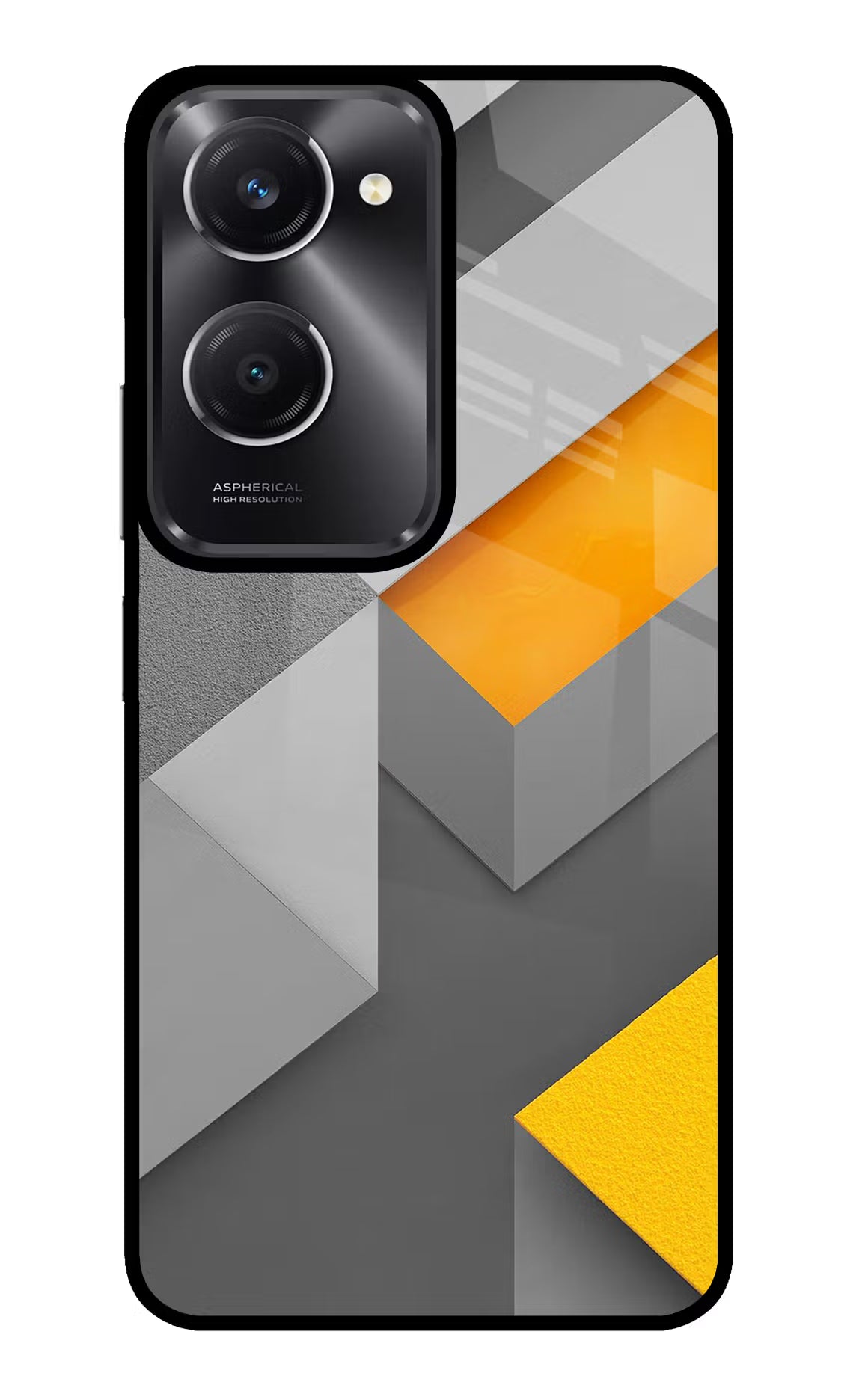 Abstract Vivo T3 Lite 5G Glass Case Back Cover by Casekaro