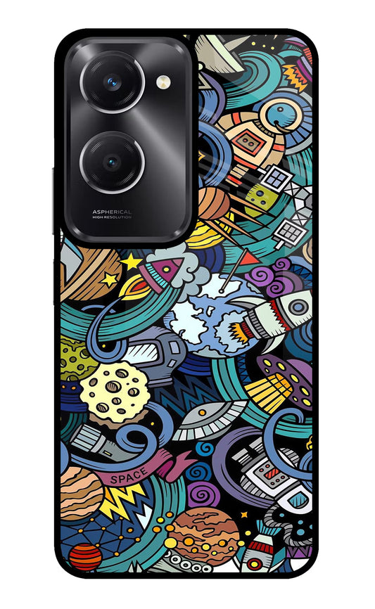 Space Abstract Vivo T3 Lite 5G Glass Case