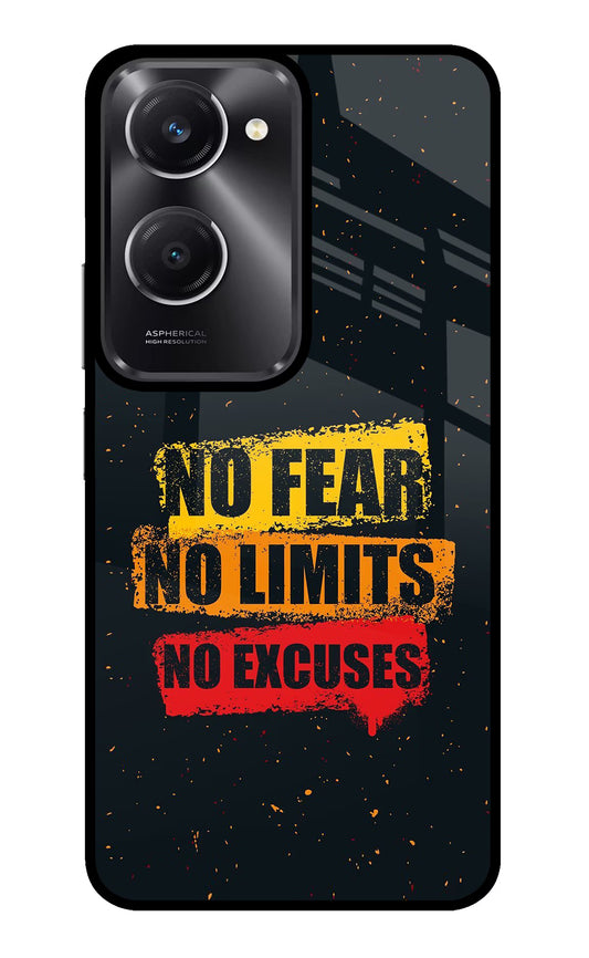 No Fear No Limits No Excuse Vivo T3 Lite 5G Glass Case