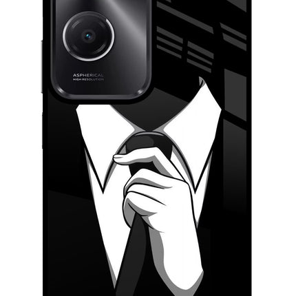 Black Tie Vivo T3 Lite 5G Glass Case