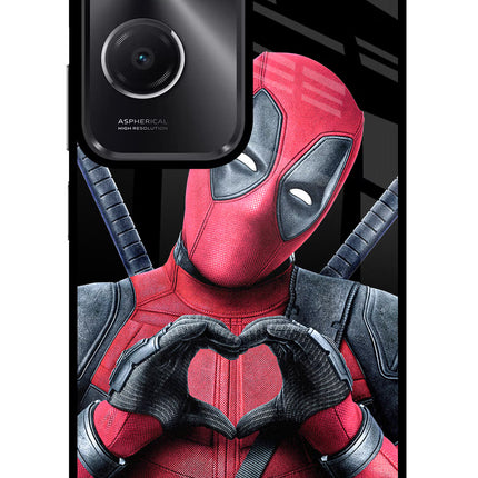 Deadpool Vivo T3 Lite 5G Glass Case Back Cover by Casekaro