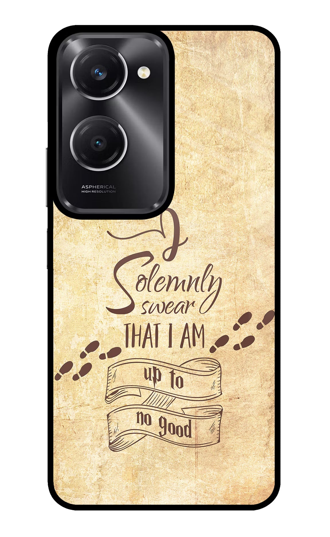 I Solemnly swear that i up to no good Vivo T3 Lite 5G Glass Case
