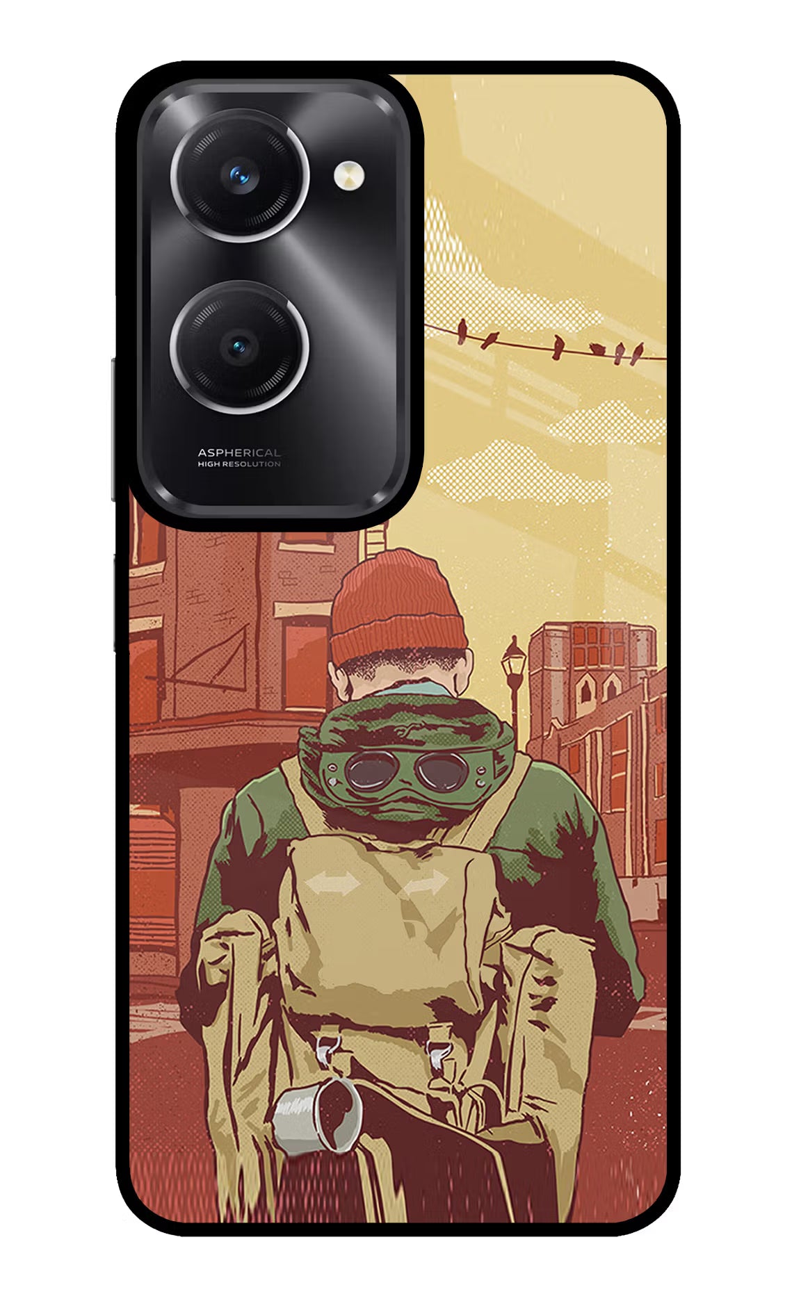 Adventurous Vivo T3 Lite 5G Glass Case Back Cover by Casekaro