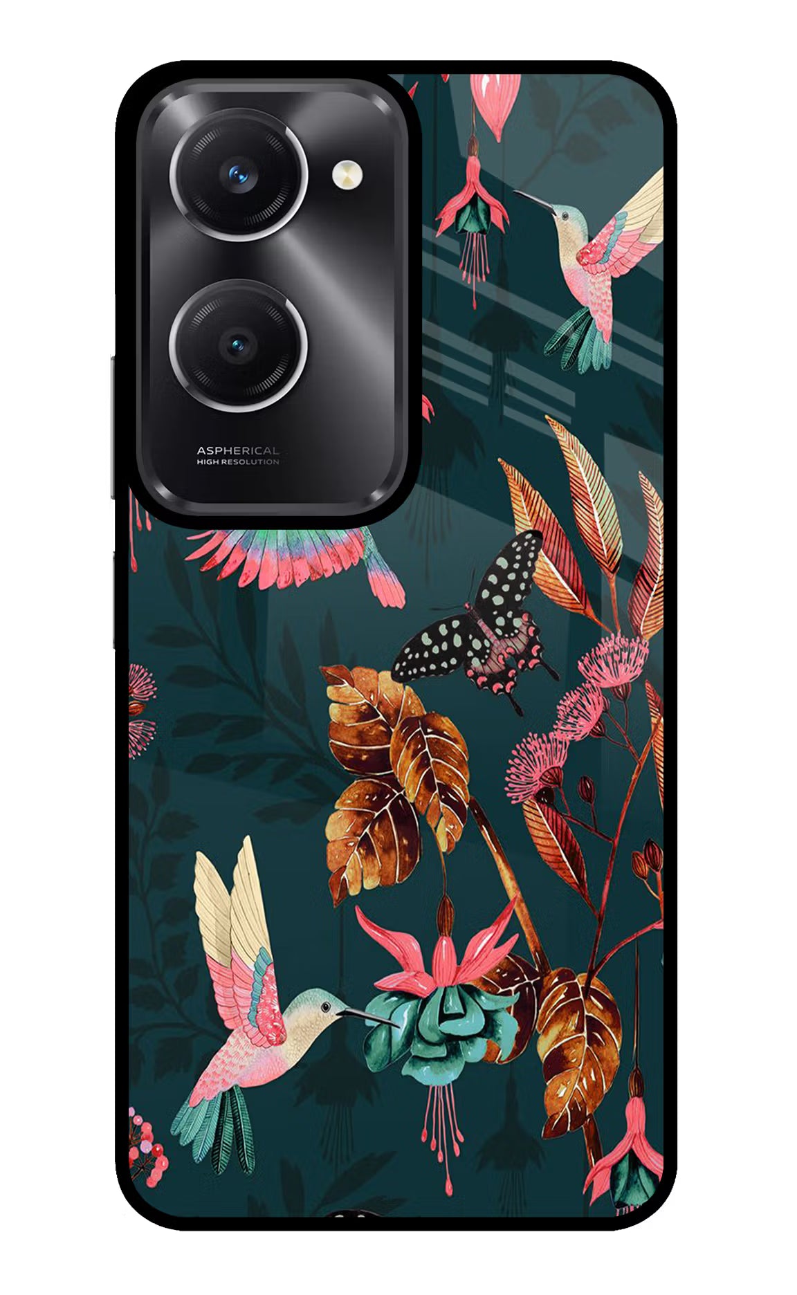 Birds Vivo T3 Lite 5G Glass Case Back Cover by Casekaro