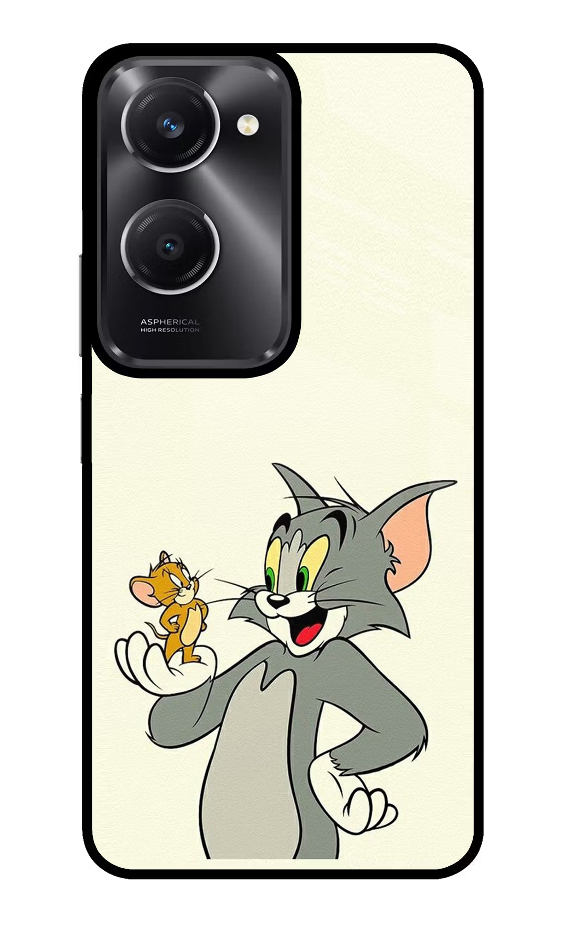 Tom & Jerry Vivo T3 Lite 5G Glass Case Back Cover by Casekaro