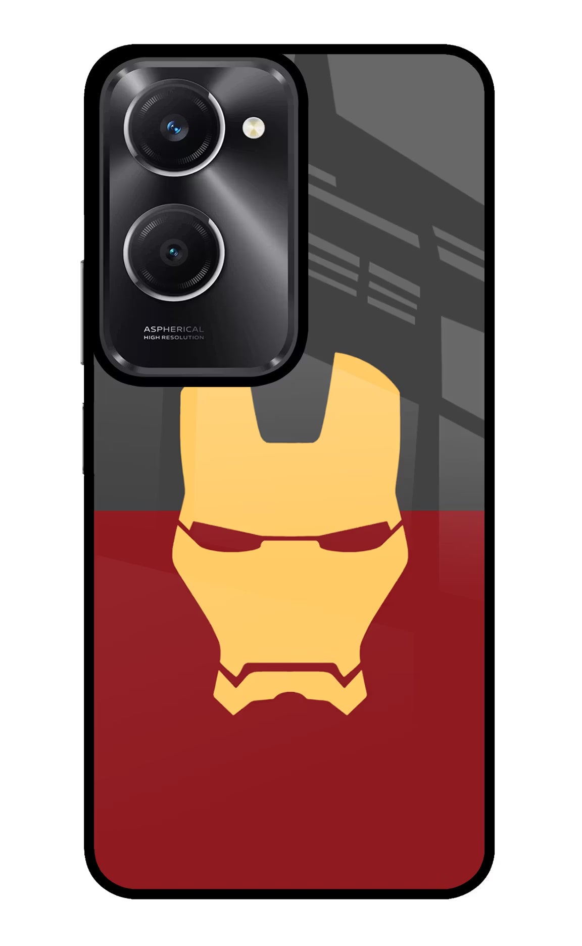 Ironman Vivo T3 Lite 5G Glass Case Back Cover by Casekaro