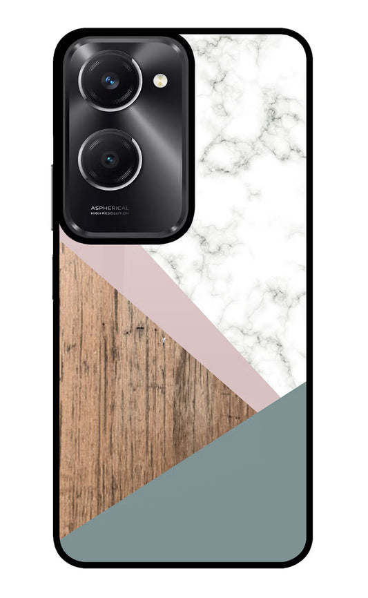 Marble wood Abstract Vivo T3 Lite 5G Glass Case