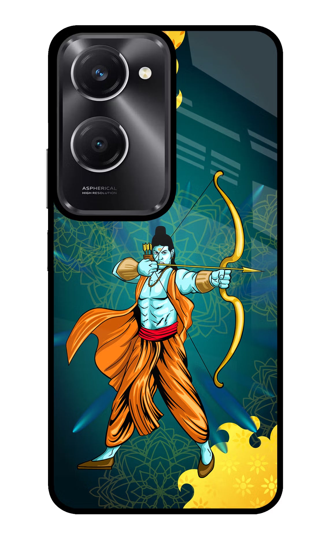 Lord Ram - 6 Vivo T3 Lite 5G Glass Case