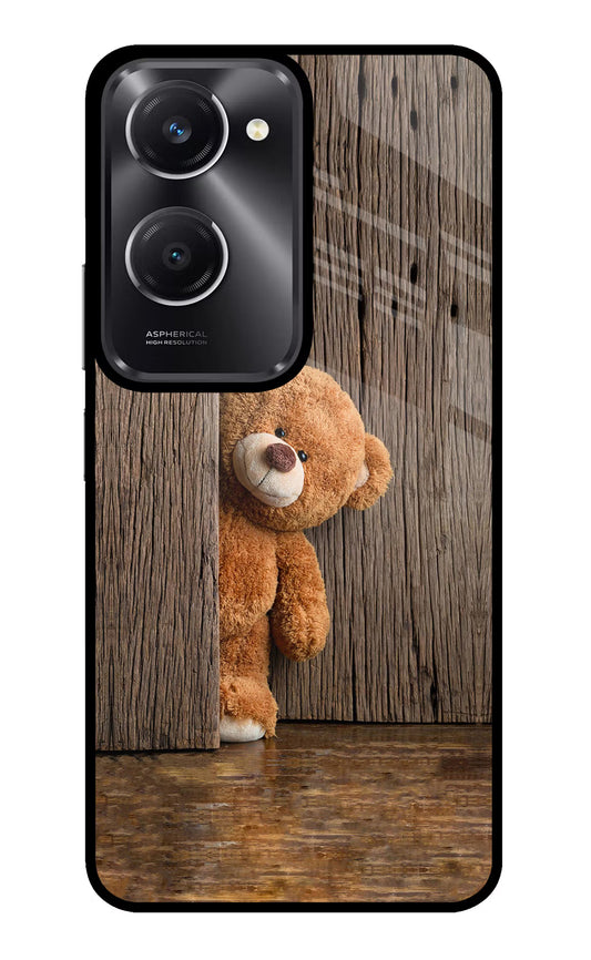Teddy Wooden Vivo T3 Lite 5G Glass Case