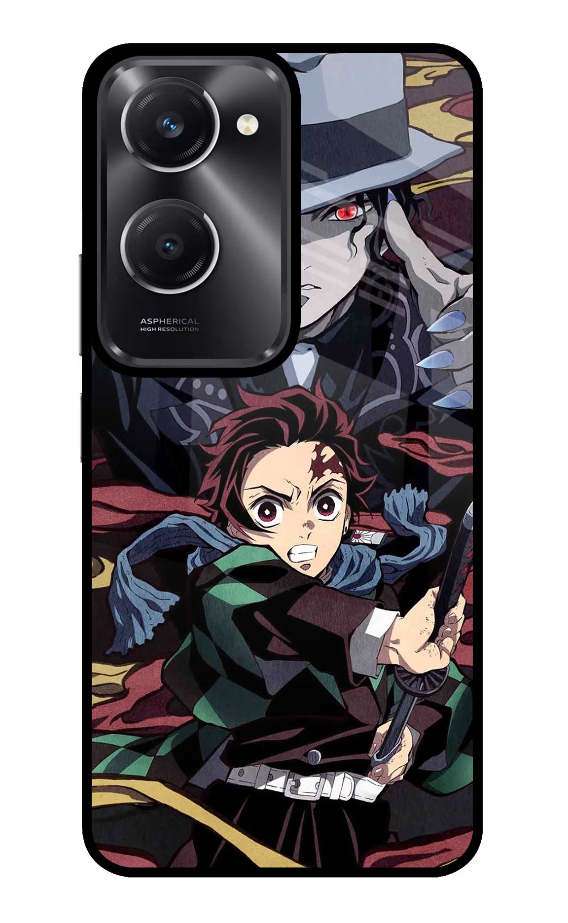 Demon Slayer Vivo T3 Lite 5G Glass Case Back Cover by Casekaro