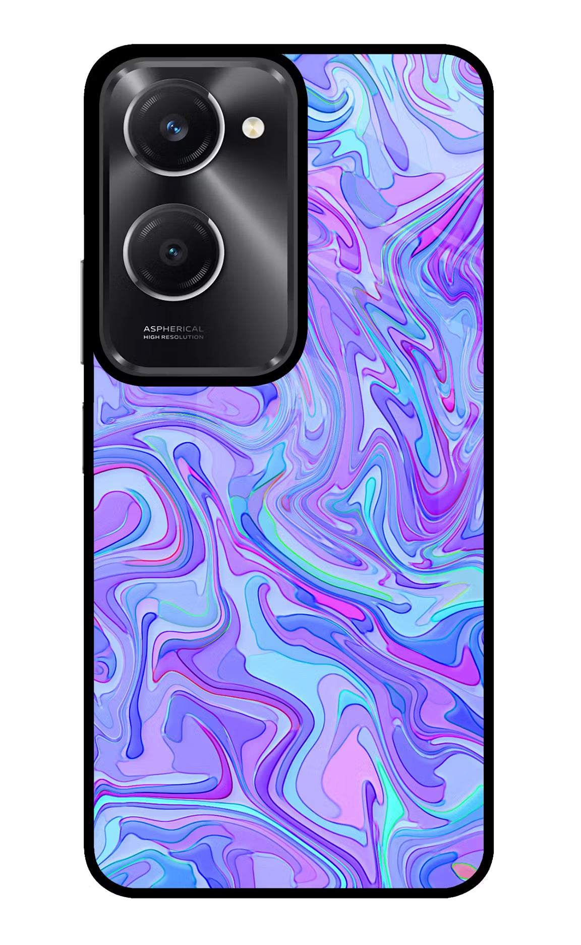 Glitter Vivo T3 Lite 5G Glass Case Back Cover by Casekaro