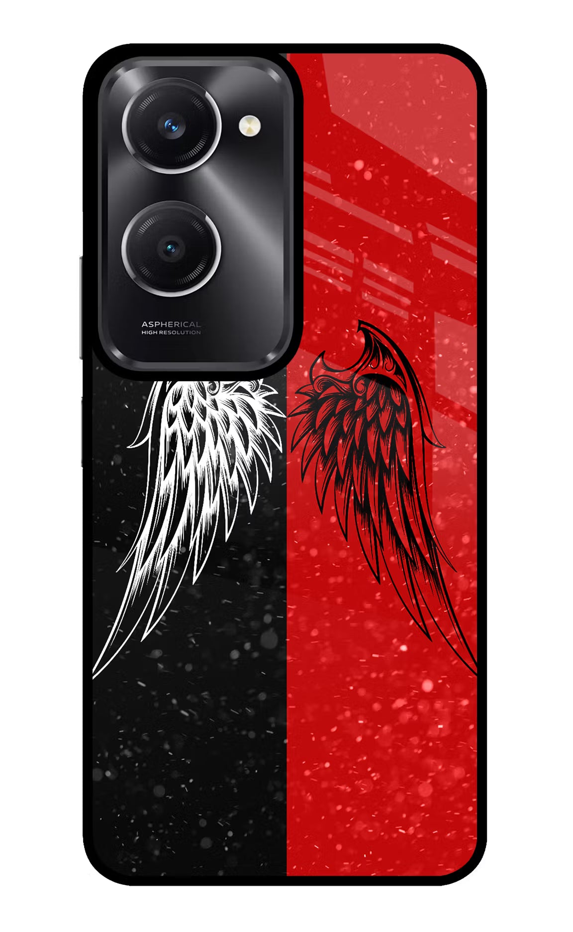 Wings Vivo T3 Lite 5G Glass Case Back Cover by Casekaro