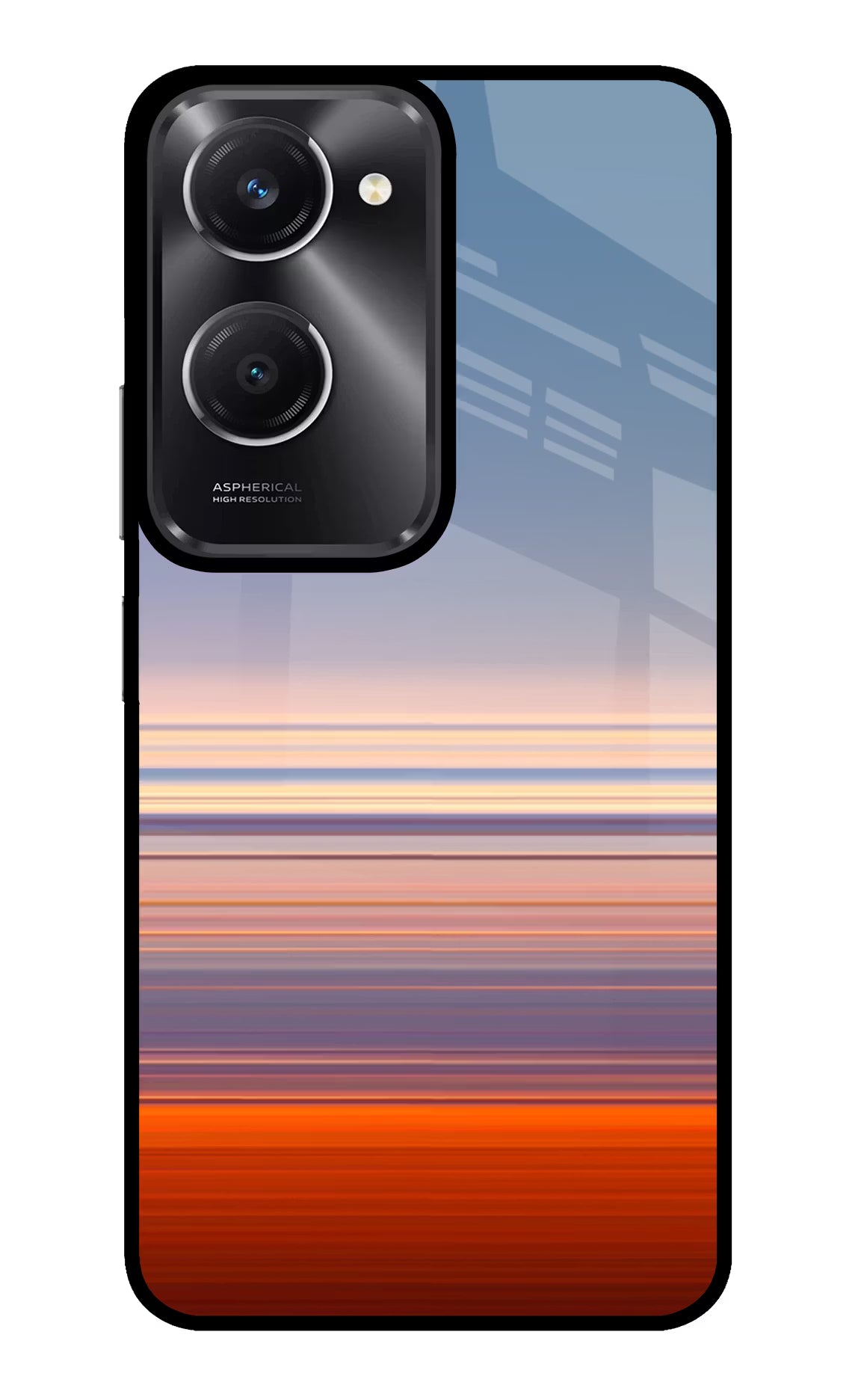Morning Colors Vivo T3 Lite 5G Glass Case Back Cover by Casekaro