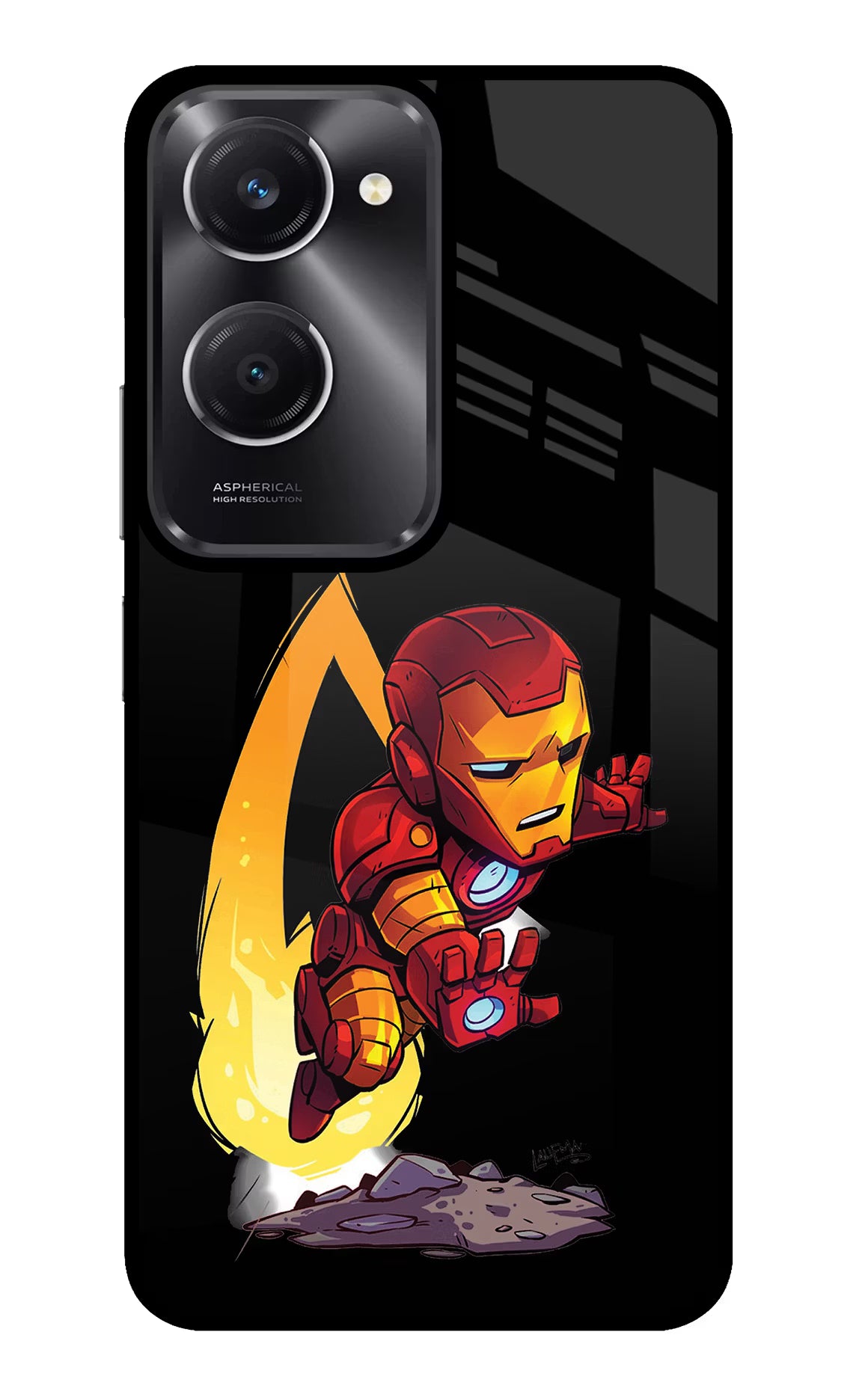 IronMan Vivo T3 Lite 5G Glass Case Back Cover by Casekaro