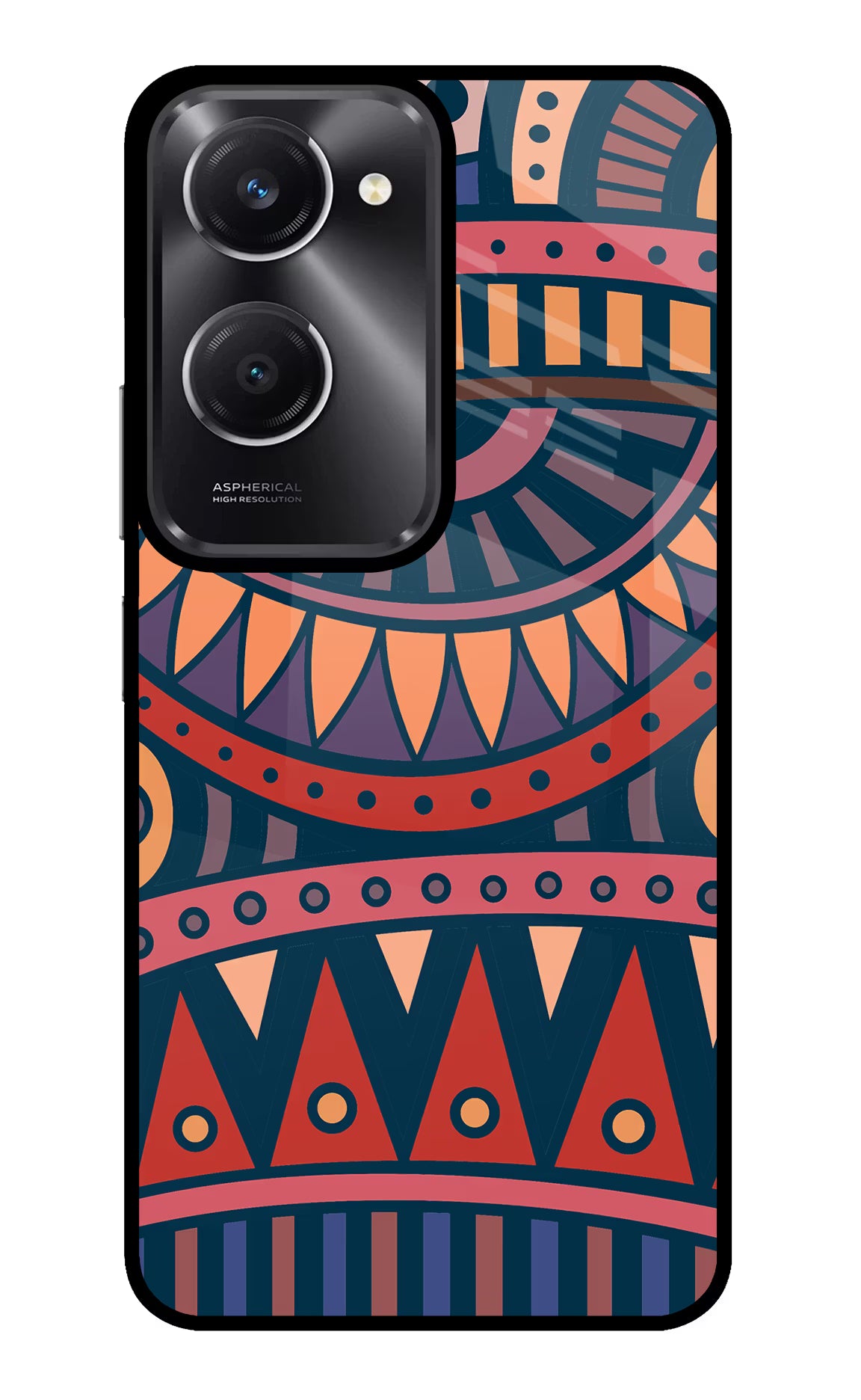 African Culture Design Vivo T3 Lite 5G Glass Case Back Cover by Casekaro