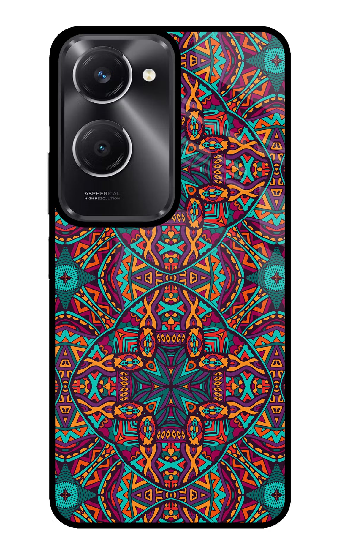 Colour Mandala Vivo T3 Lite 5G Glass Case