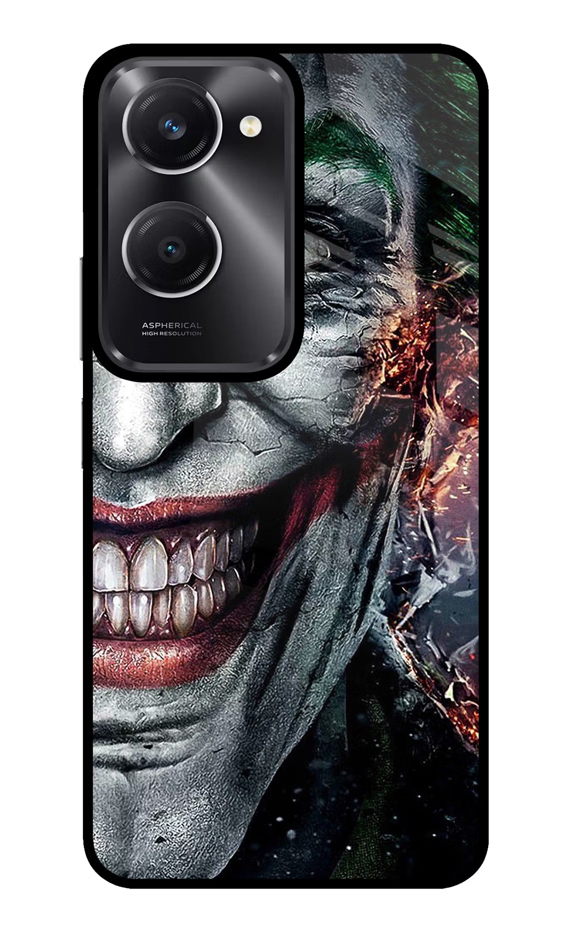 Joker Cam Vivo T3 Lite 5G Glass Case Back Cover by Casekaro