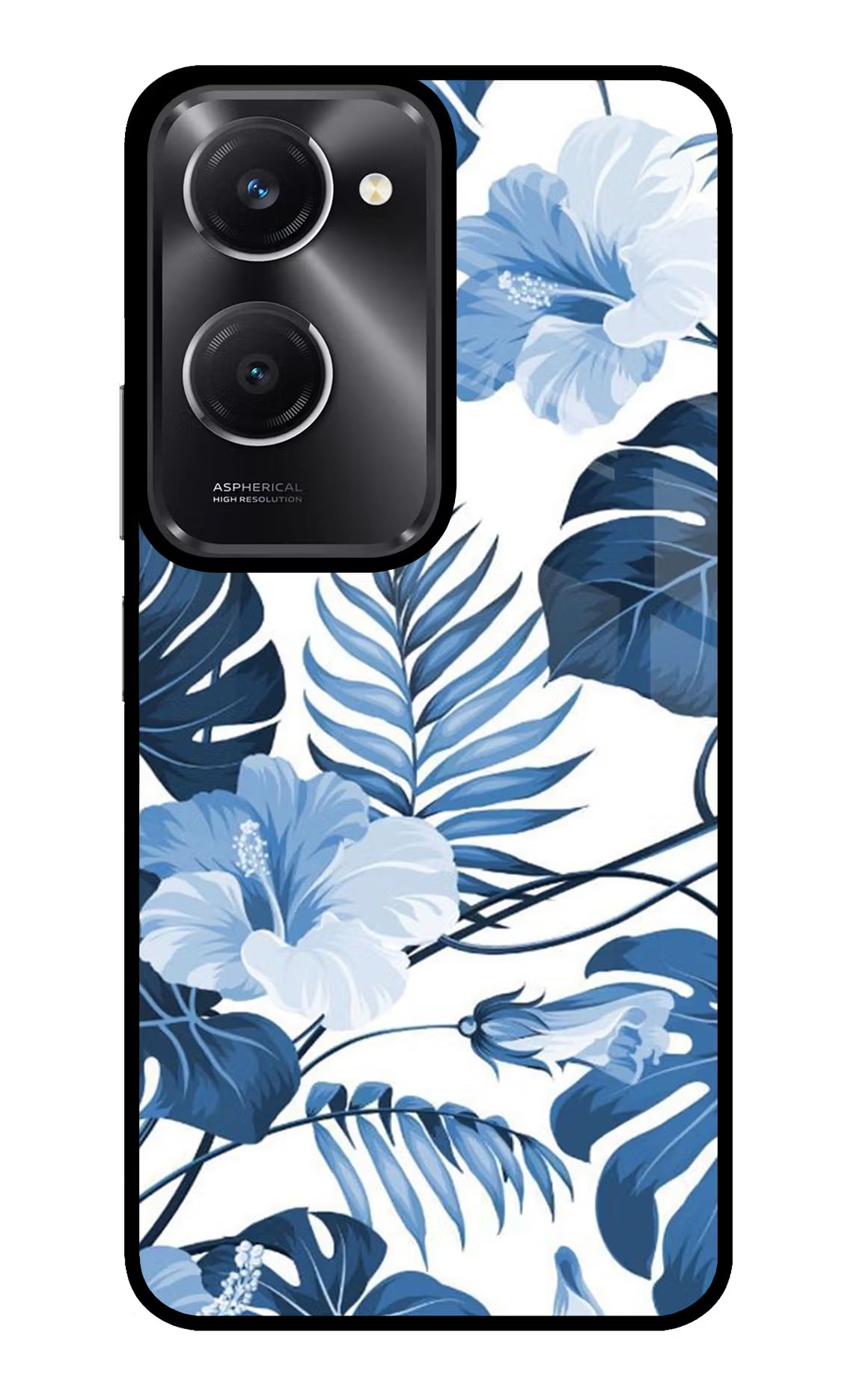 Fabric Art Vivo T3 Lite 5G Glass Case Back Cover by Casekaro