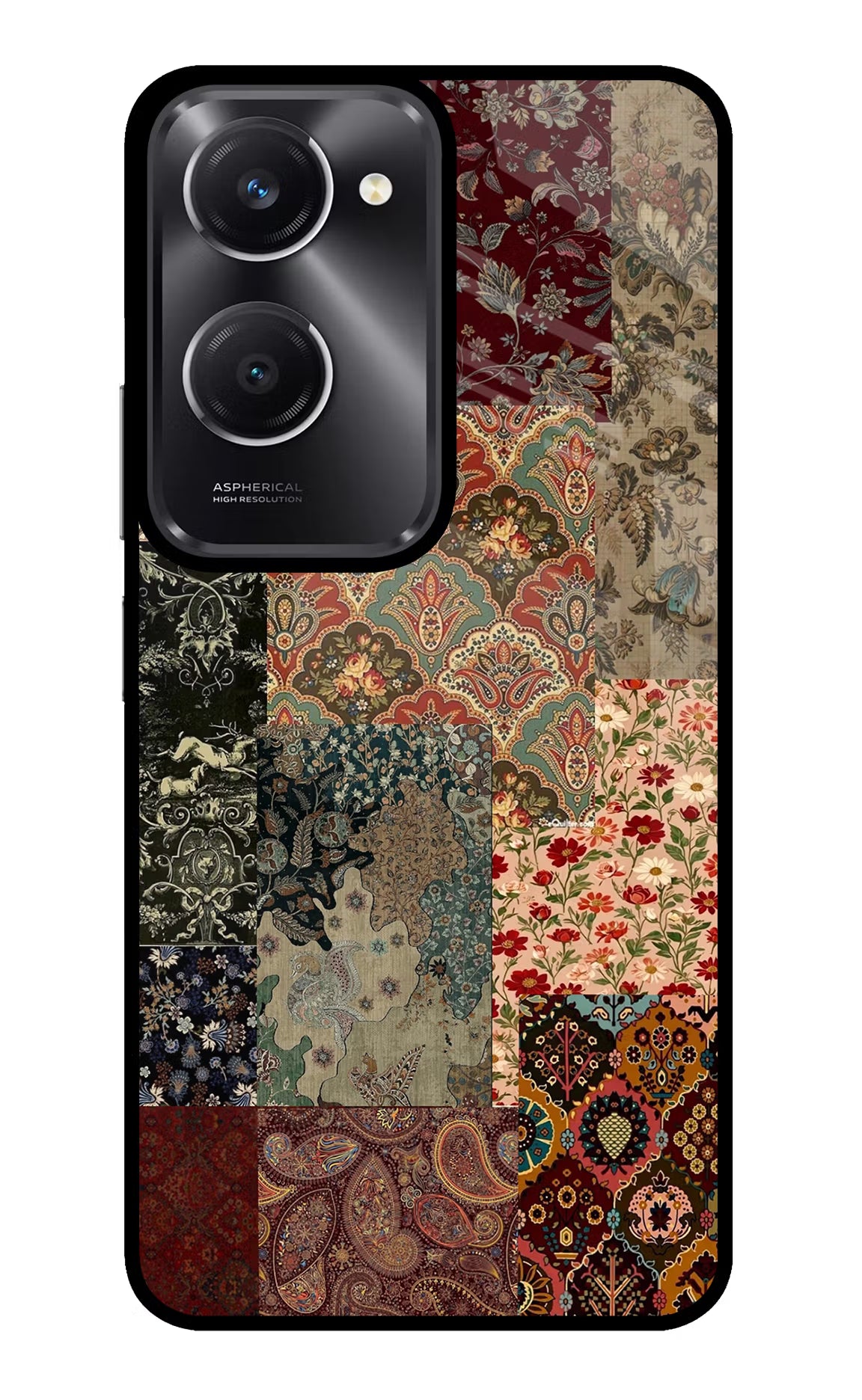 Desi Print Vivo T3 Lite 5G Glass Case Back Cover by Casekaro