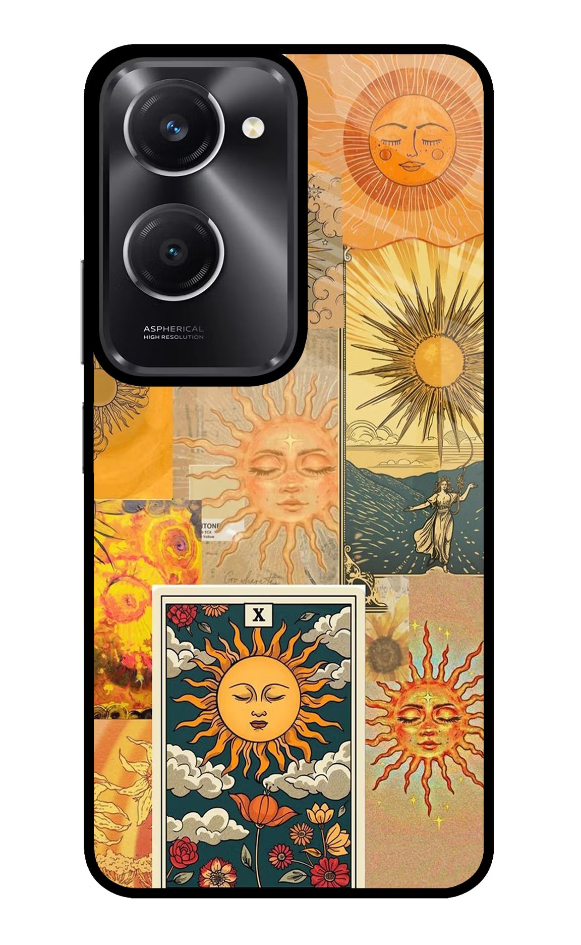 Sun Vivo T3 Lite 5G Glass Case Back Cover by Casekaro