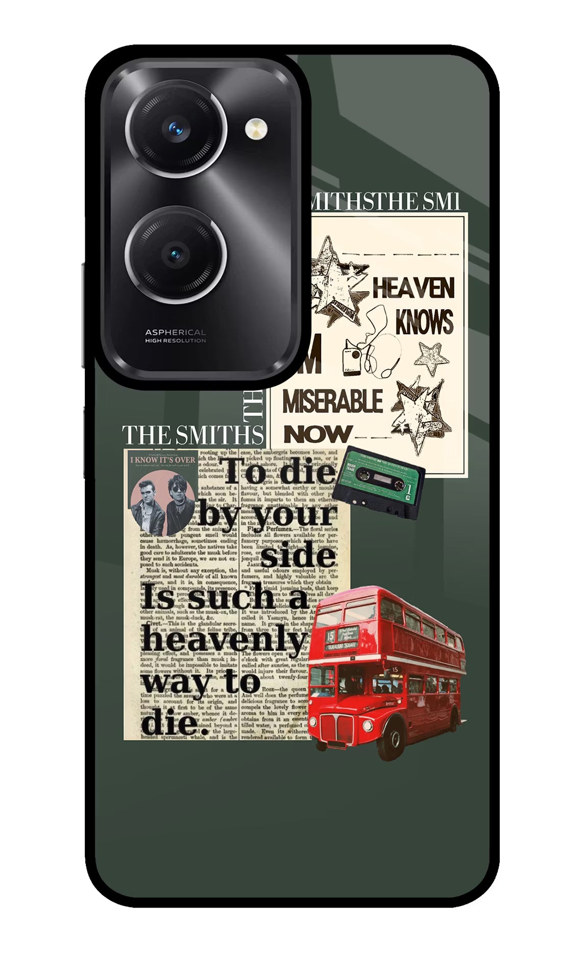 The Smiths Vivo T3 Lite 5G Glass Case Back Cover by Casekaro
