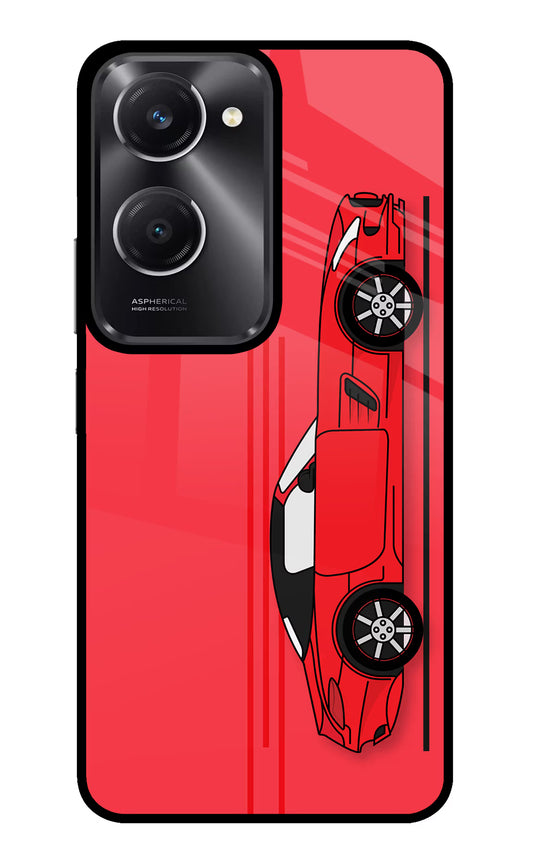Red Velocity Vivo T3 Lite 5G Glass Case