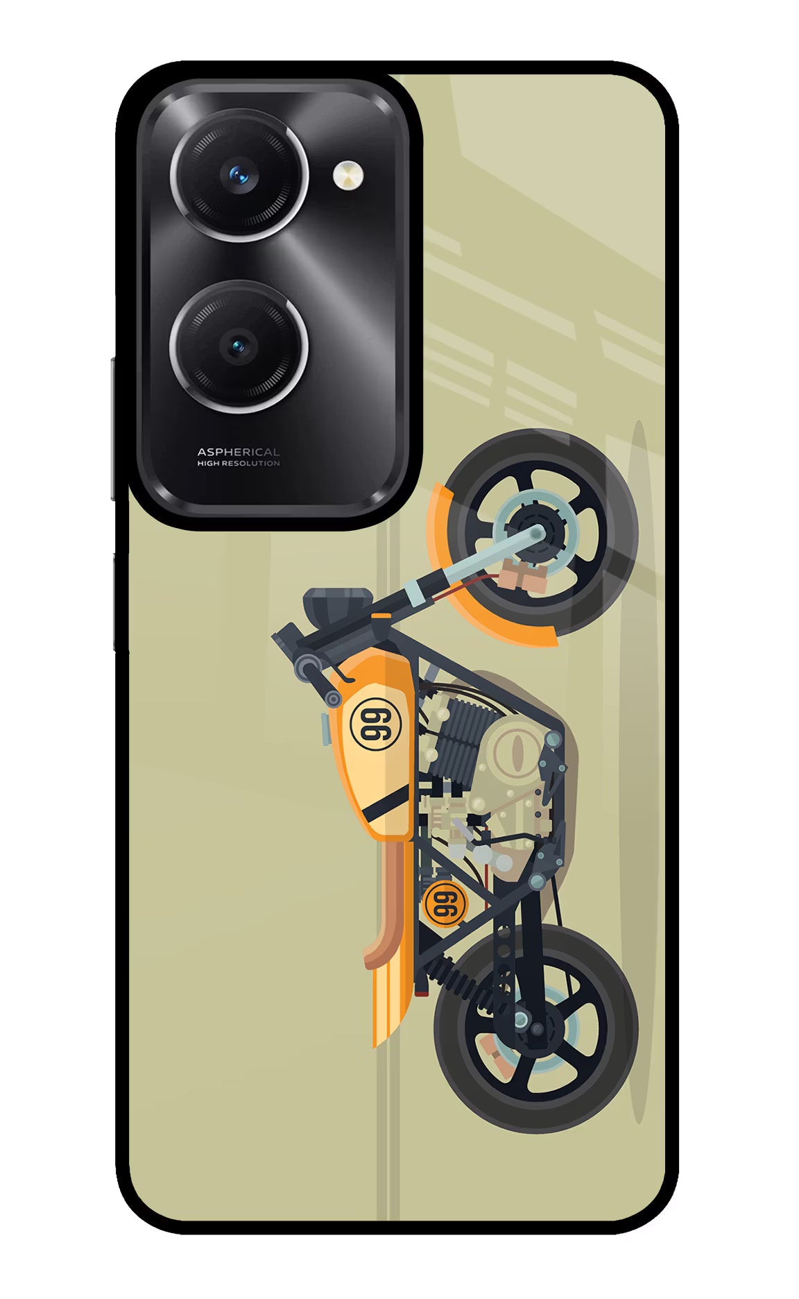 Vertical Speedster Vivo T3 Lite 5G Glass Case