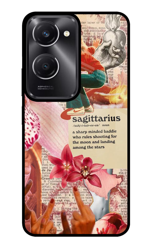 Sagittarius Zodiac Vivo T3 Lite 5G Glass Case