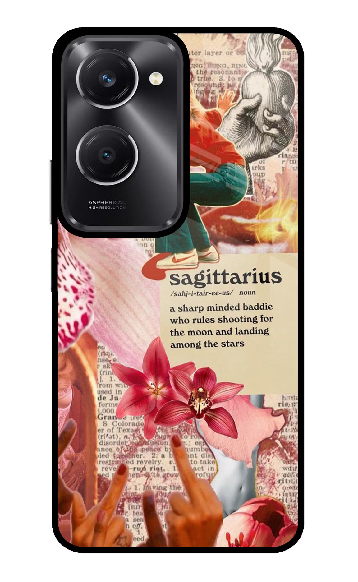 Sagittarius Zodiac Vivo T3 Lite 5G Glass Case Back Cover by Casekaro
