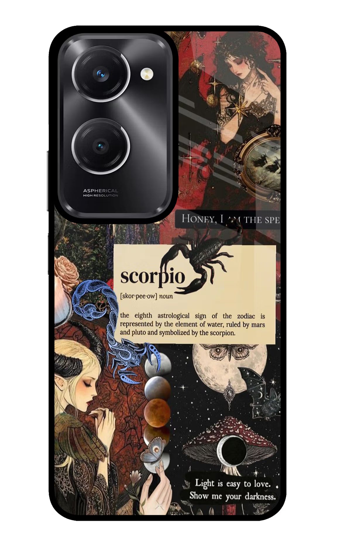 Scorpio Zodiac Vivo T3 Lite 5G Glass Case Back Cover by Casekaro