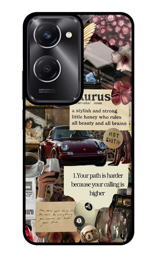 Taurus Zodiac Vivo T3 Lite 5G Glass Case