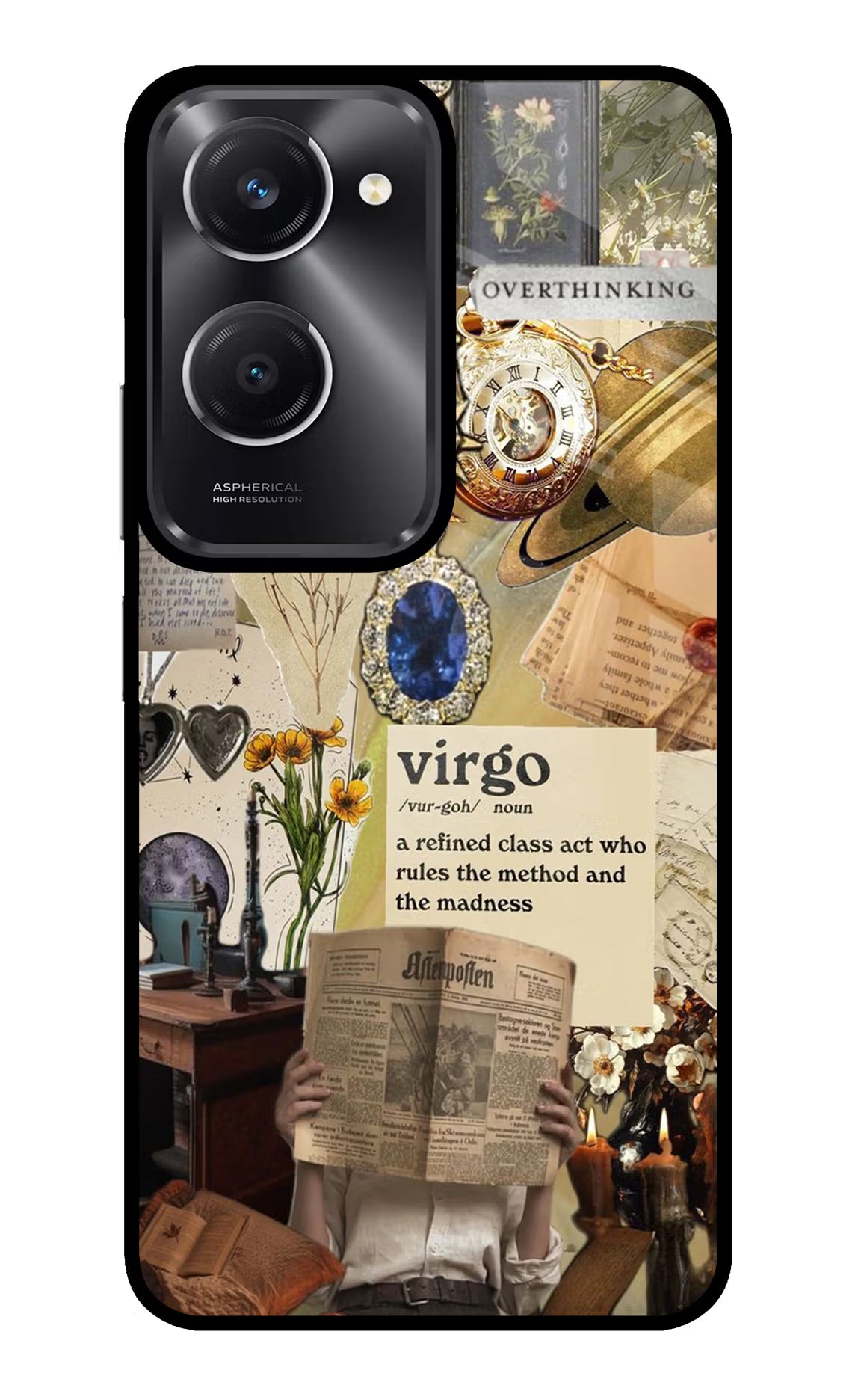 Virgo Zodiac Vivo T3 Lite 5G Glass Case Back Cover by Casekaro