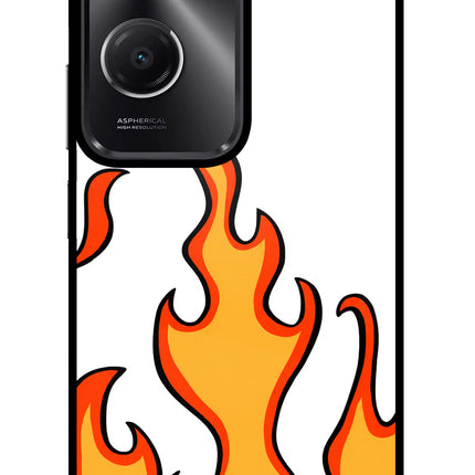 Fired Up – White Vivo T3 Lite 5G Glass Case