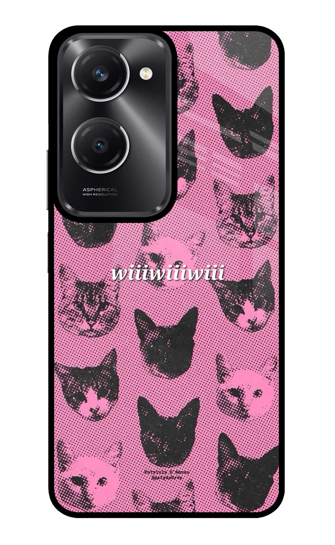Pink Cats Vivo T3 Lite 5G Glass Case