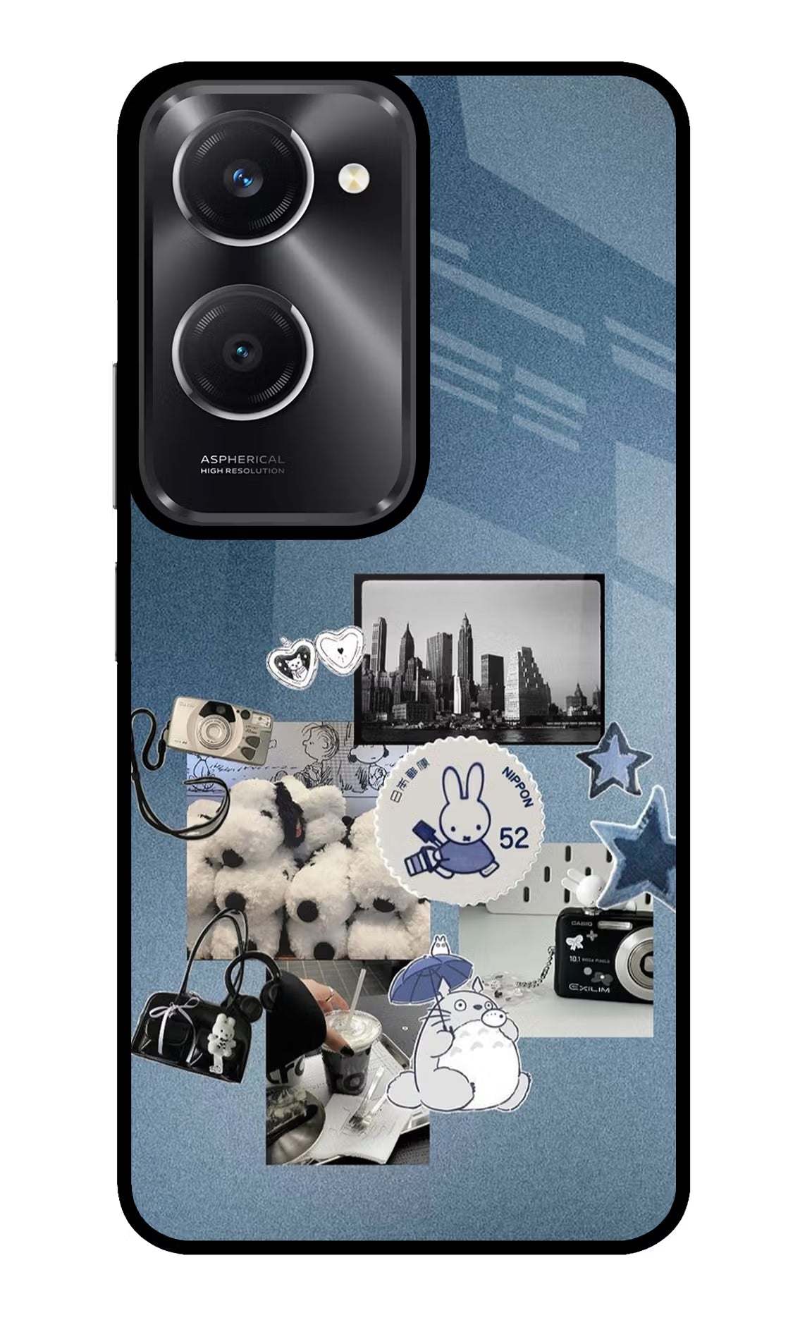 Miffy Vivo T3 Lite 5G Glass Case Back Cover by Casekaro