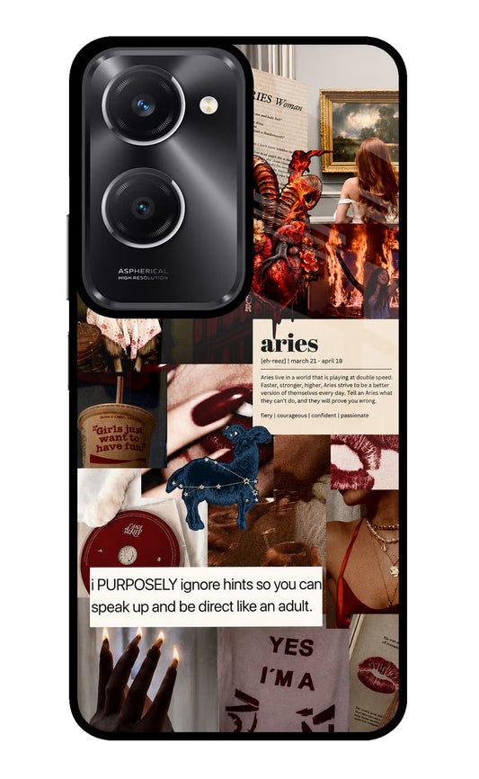 Zodiac Aries Vivo T3 Lite 5G Glass Case