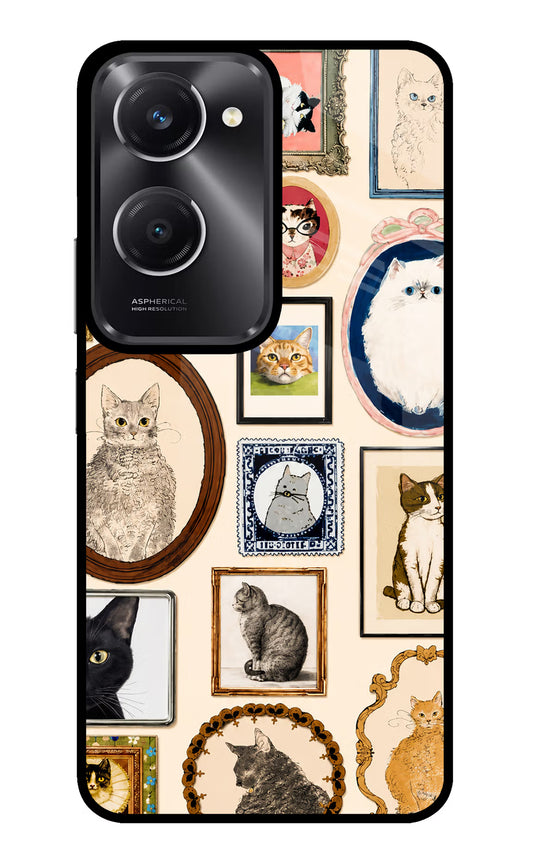 Mirror Cats Vivo T3 Lite 5G Glass Case
