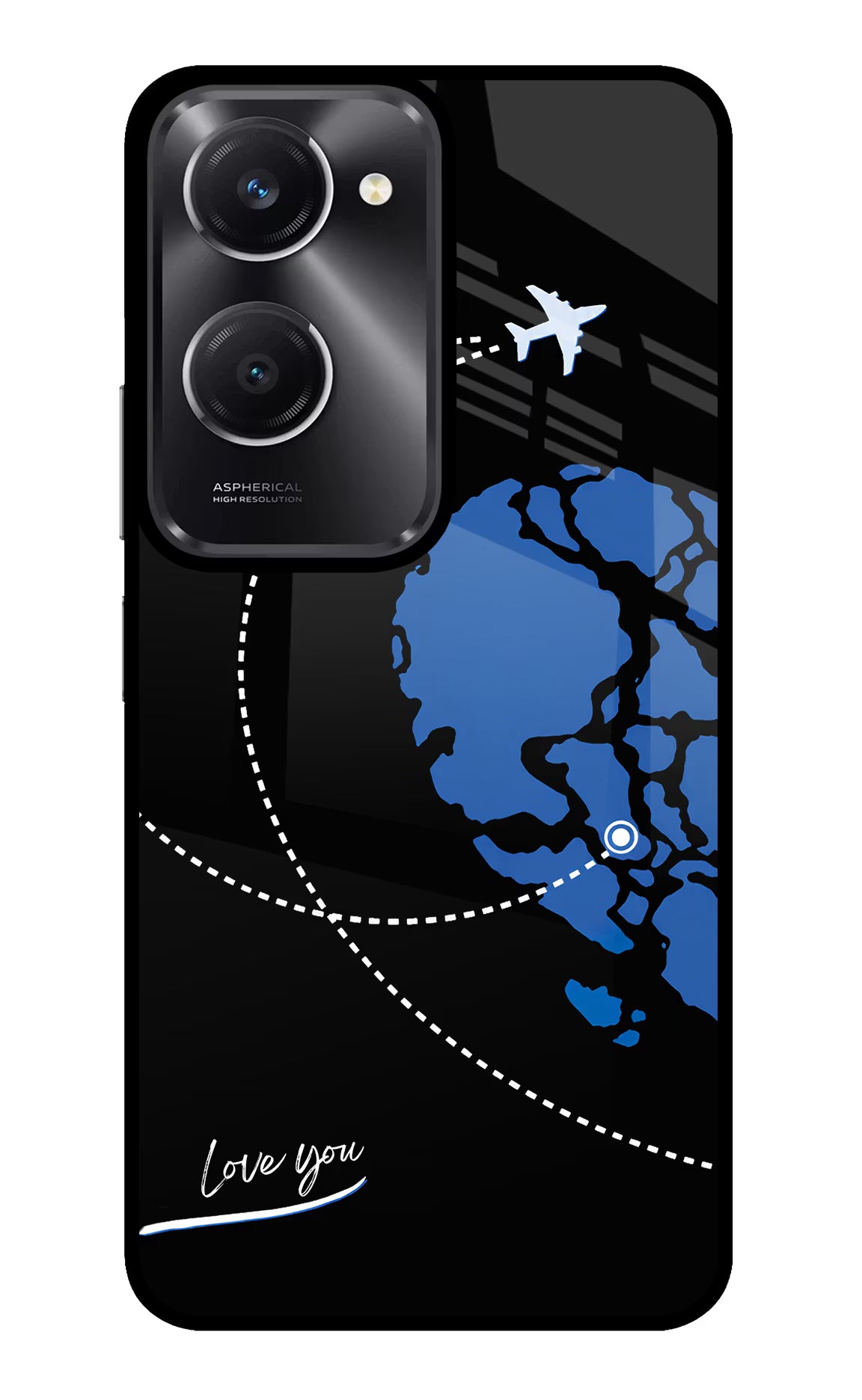 Love Orbit Vivo T3 Lite 5G Glass Case