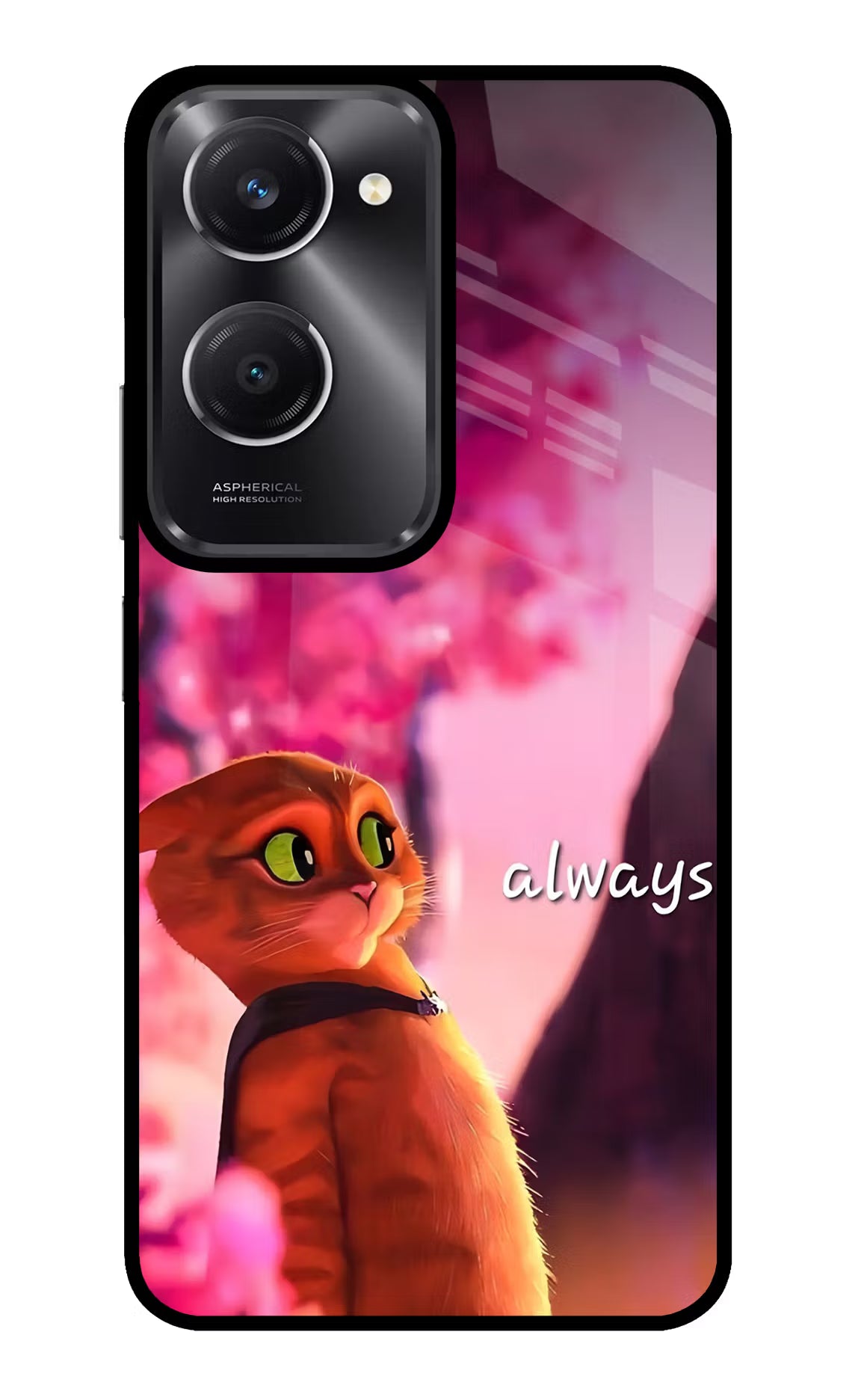 Always Cat Vivo T3 Lite 5G Glass Case