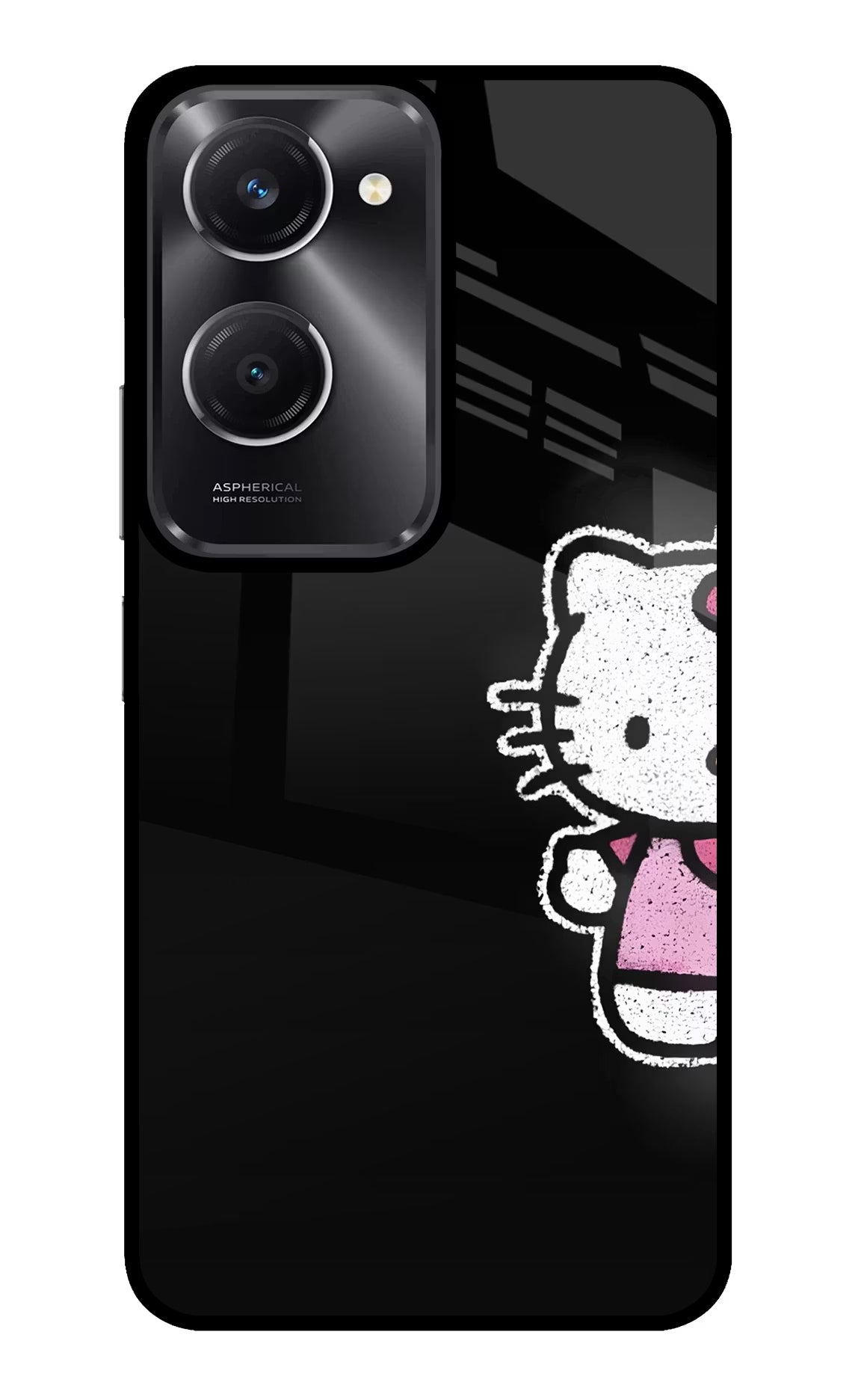 Kitty Charm Vivo T3 Lite 5G Glass Case