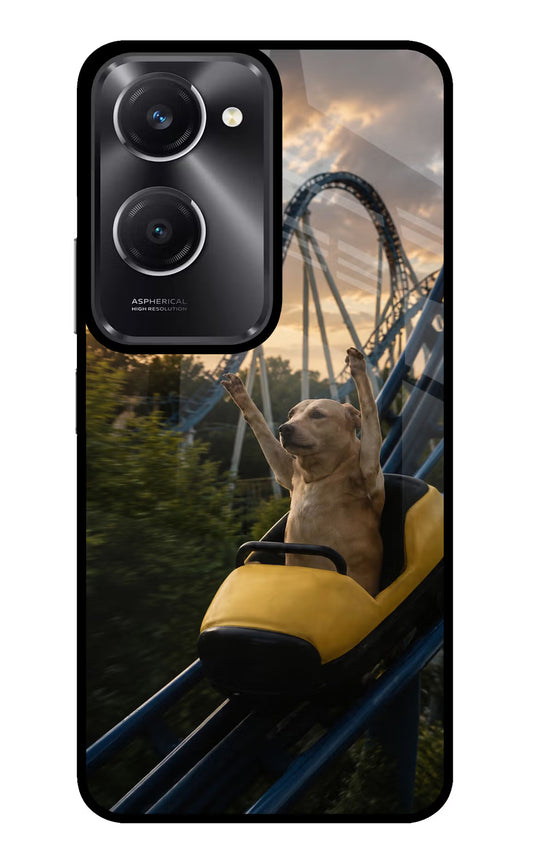 Rollercoaster Dog Vivo T3 Lite 5G Glass Case