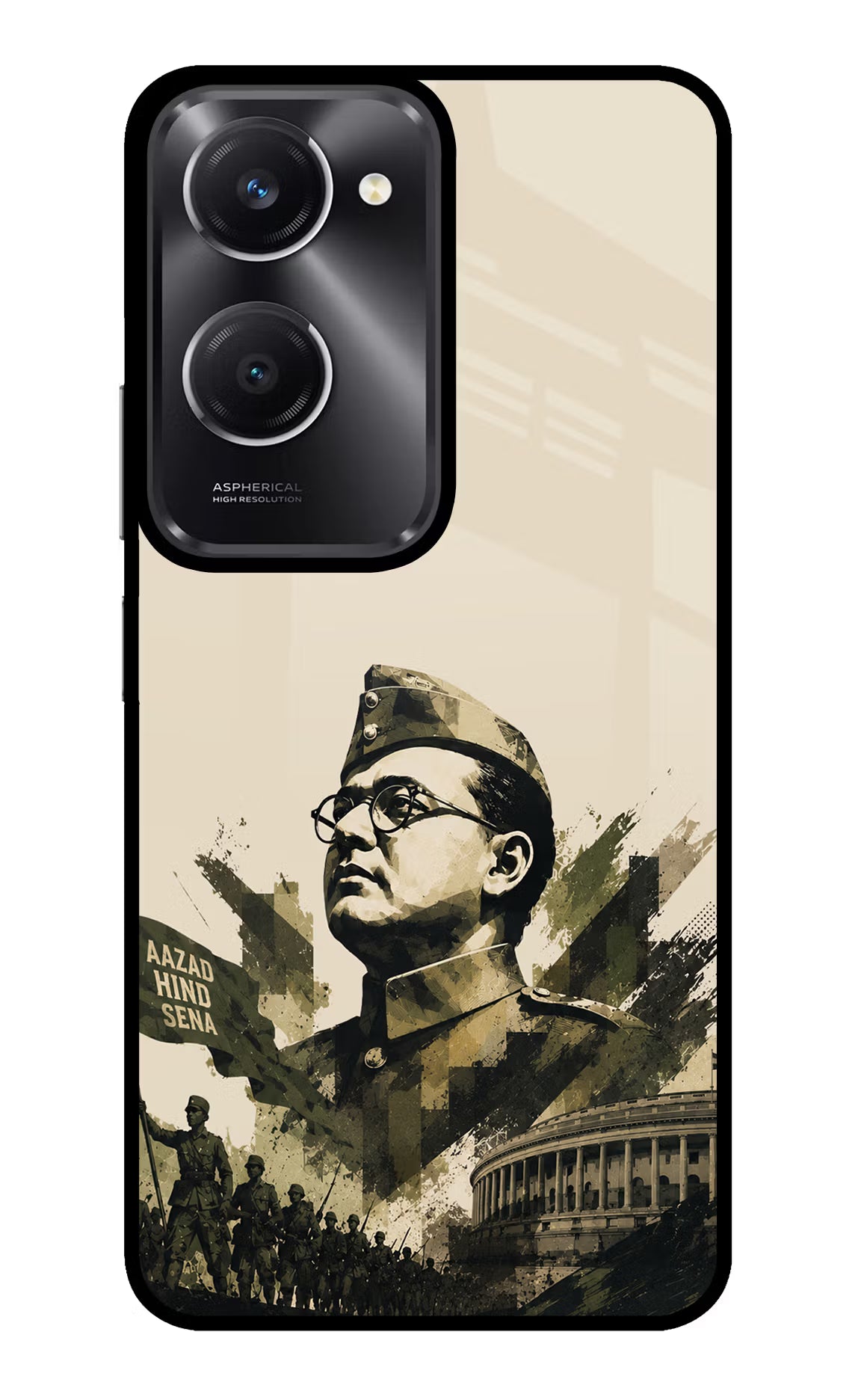 Netaji Rising Vivo T3 Lite 5G Glass Case