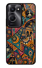 Folk Print Vivo T3 Lite 5G Glass Case