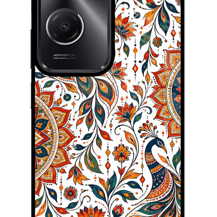 White Mayura Vivo T3 Lite 5G Glass Case
