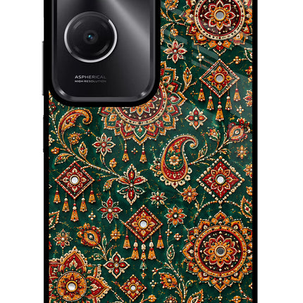 Green Pataka Vivo T3 Lite 5G Glass Case