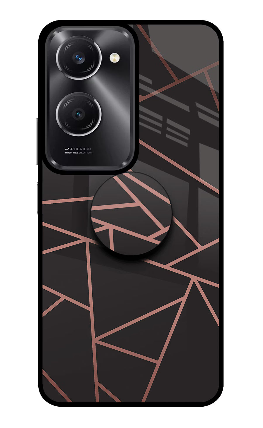 Geometric Pattern Vivo T3 Lite 5G Pop Case, Glass case