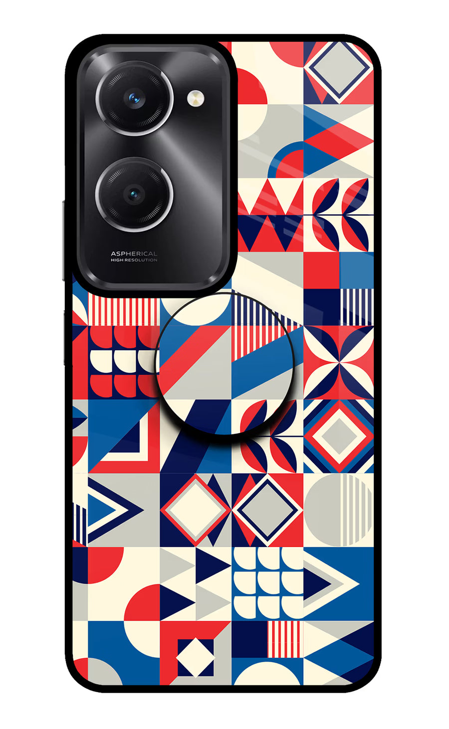 Colorful Pattern Vivo T3 Lite 5G Pop Case, Glass case