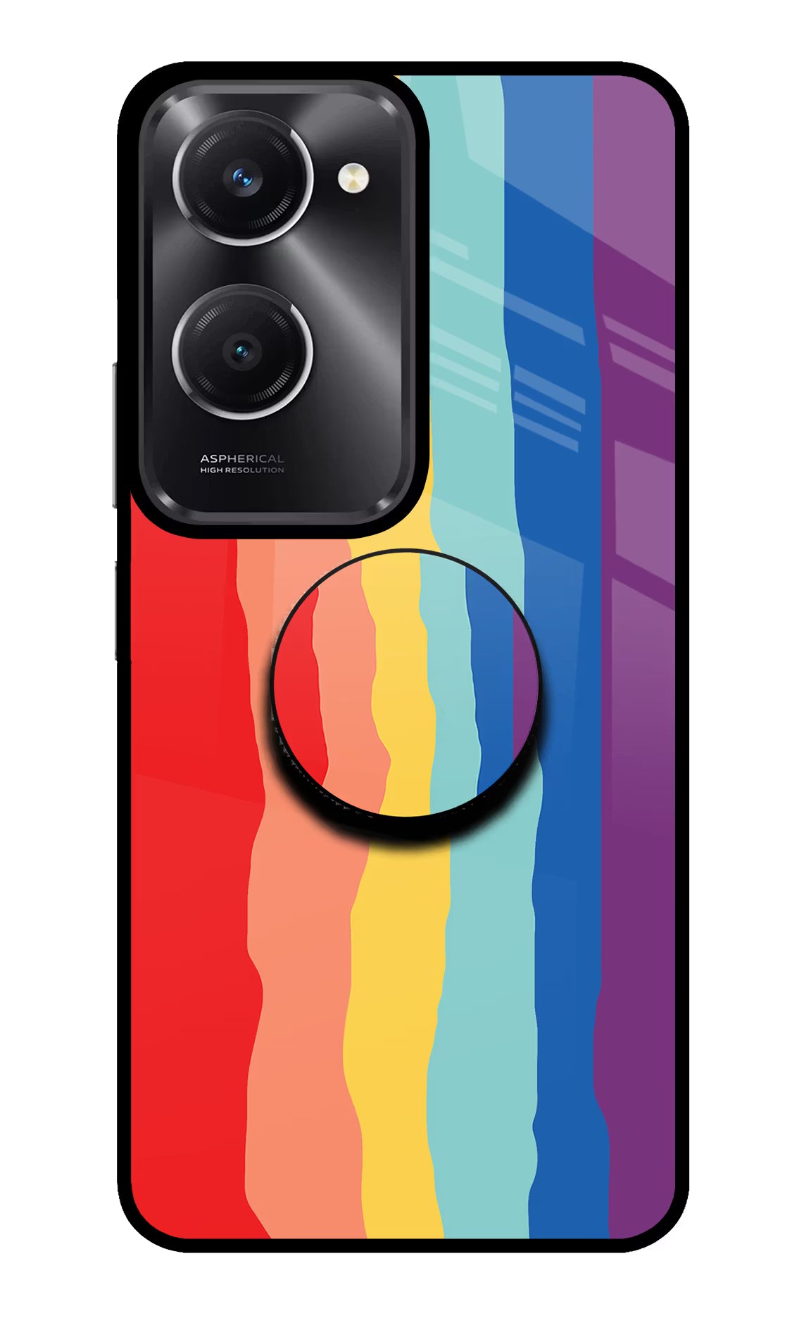 Rainbow Vivo T3 Lite 5G Pop Case by Casekaro