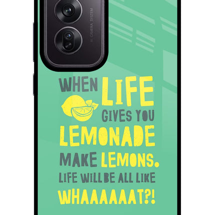 Quote Oppo Reno12 Pro 5G Glass Case Back Cover by Casekaro