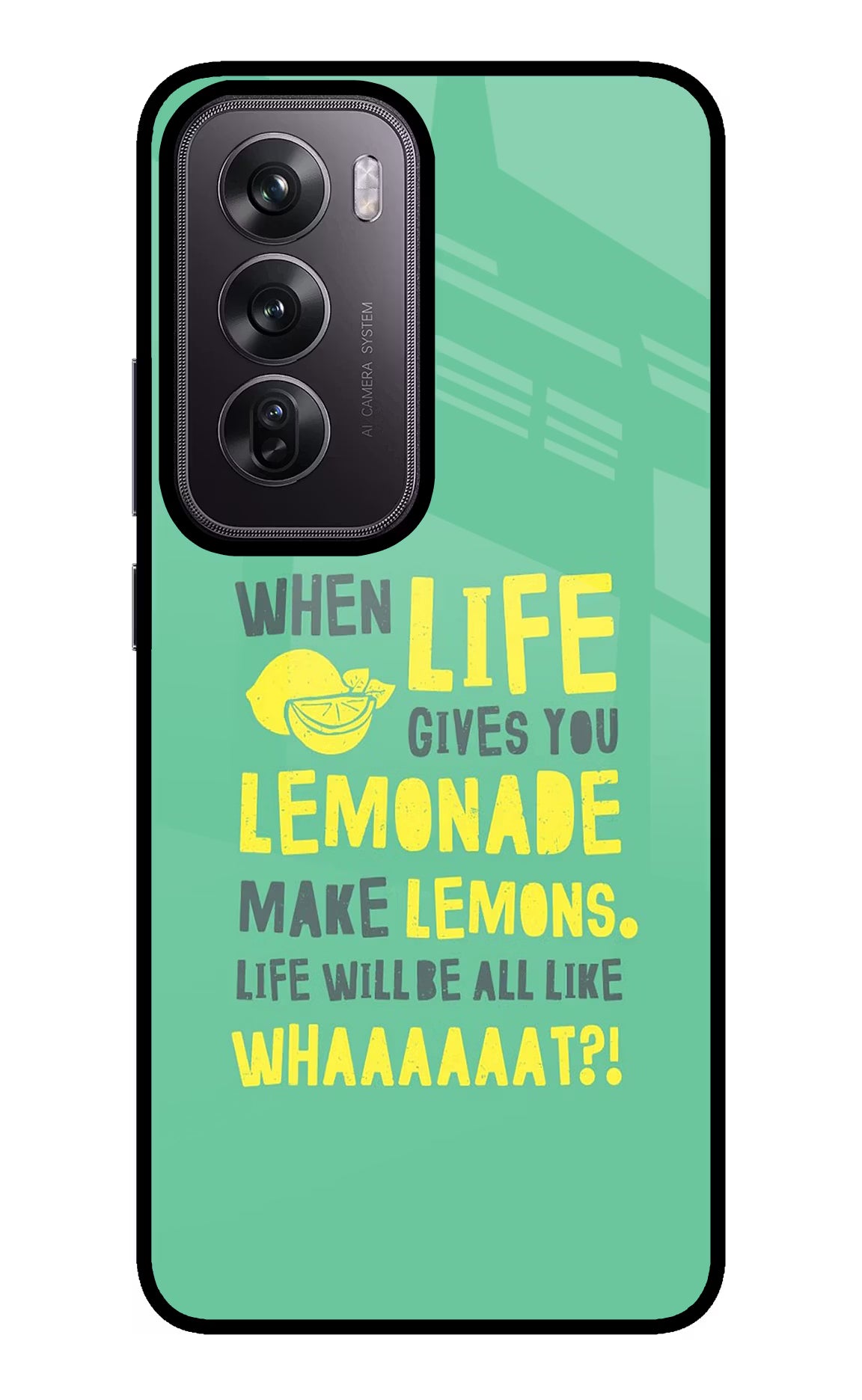 Quote Oppo Reno12 Pro 5G Glass Case Back Cover by Casekaro